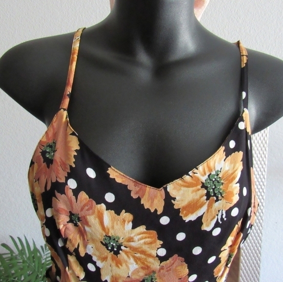 Topshop Floral Polka Dot Cutout Romper - Picture 4 of 9